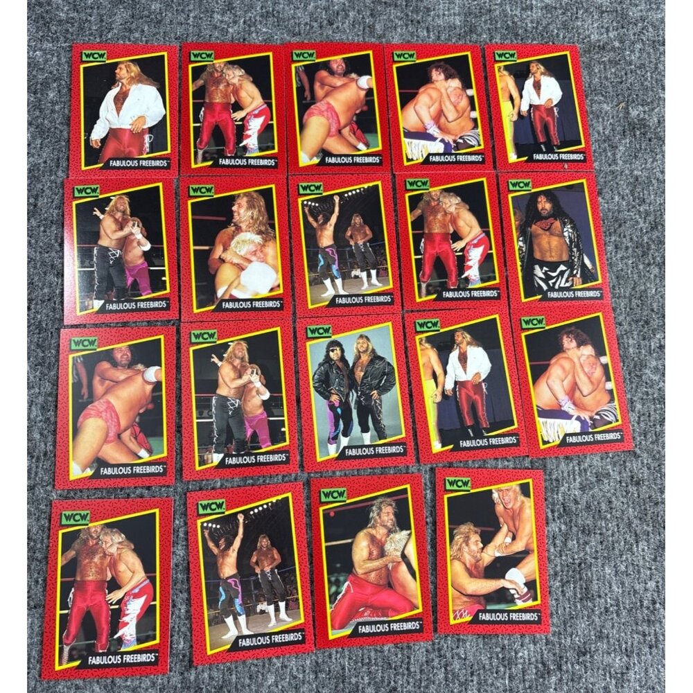 WCW Wrestling Cards "Fabulous Freebirds" Collection 1991